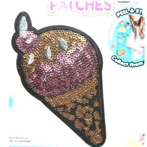 New! Reusable Large ICE CREAM CONE Sticky Patch